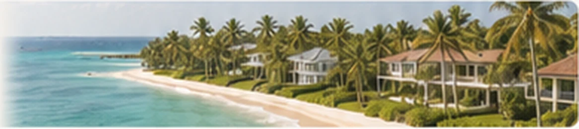 South Florida coastal homes and palm trees